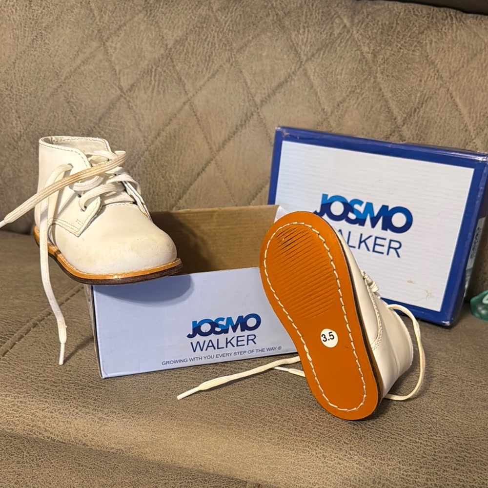 Josmo White Baby Walker Shoes Timeless Design